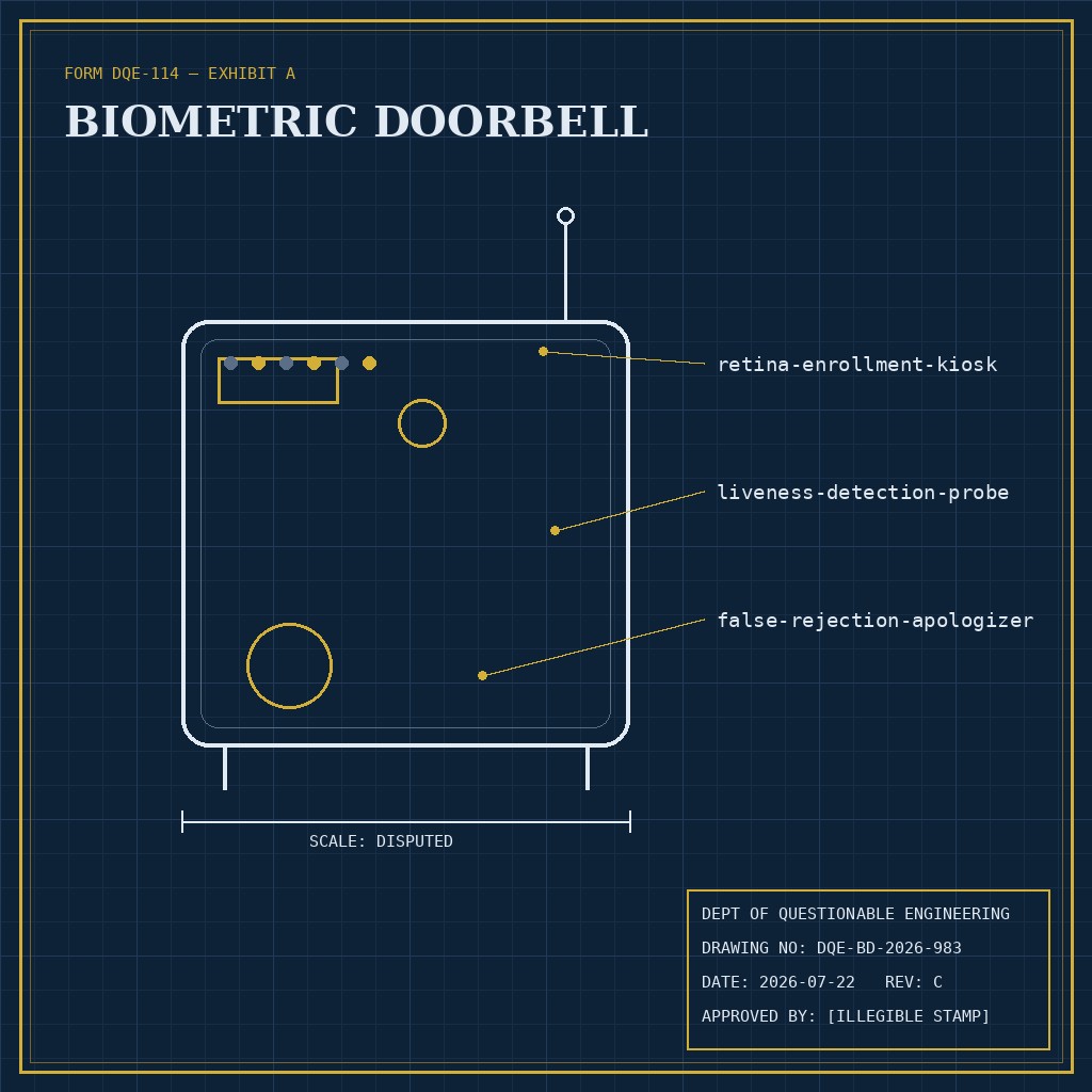 Biometric Doorbell — official prototype photograph