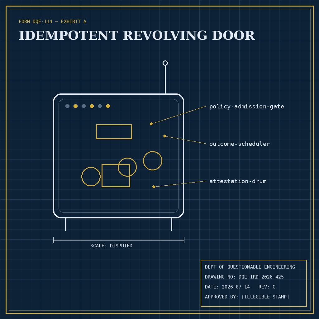 Idempotent Revolving Door — official prototype photograph