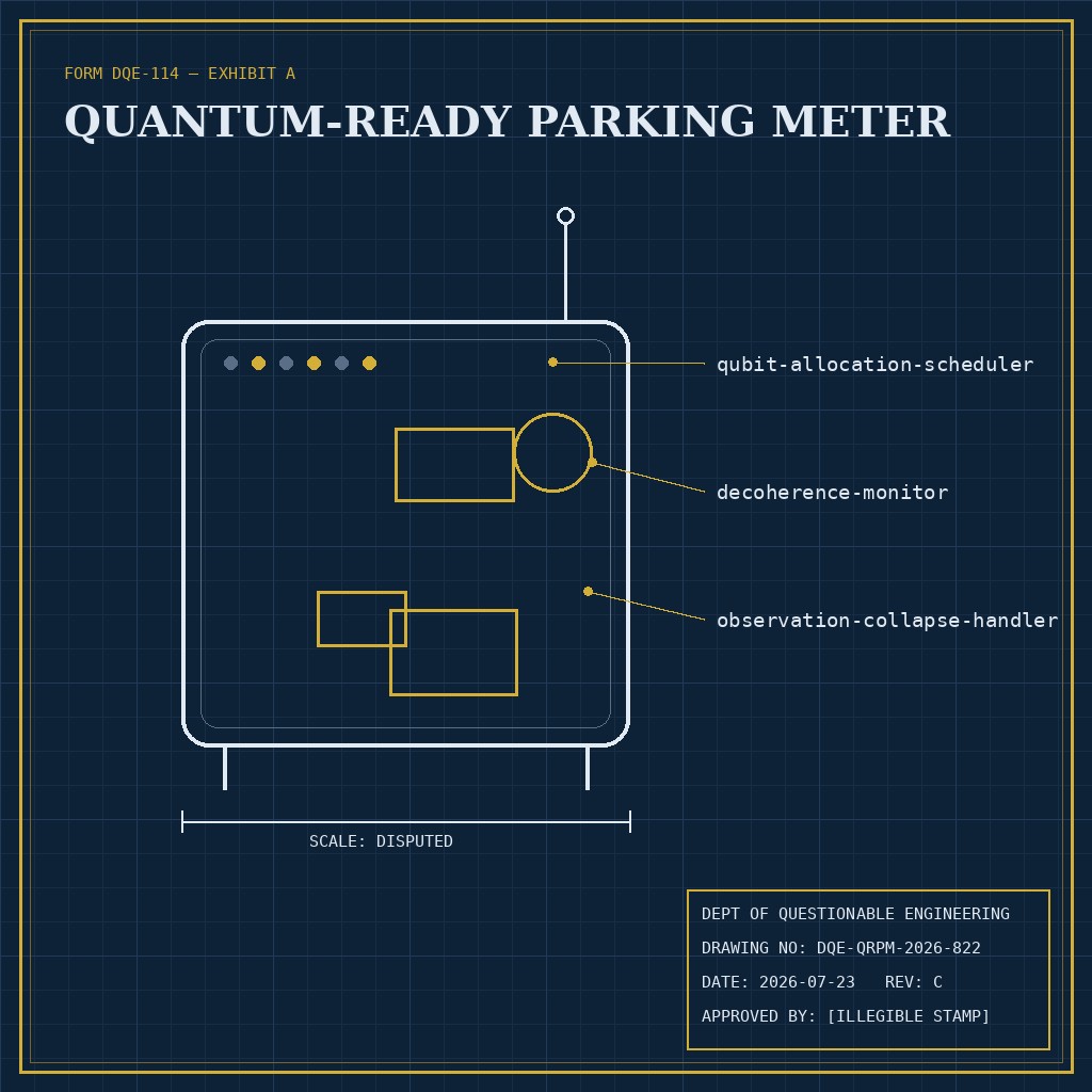 Quantum-Ready Parking Meter — official prototype photograph
